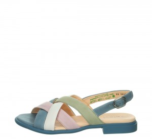 Női Think KAMAA Strap Szandál Kék | DOJ910247