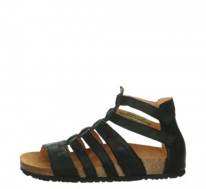 Női Think MOE Strap Mules Fekete | ODQ497618